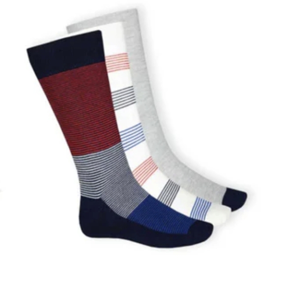 Chaps Men's 3 Pairs Crew Socks - 2 Packages, New With Tags - Picture 5 of 6